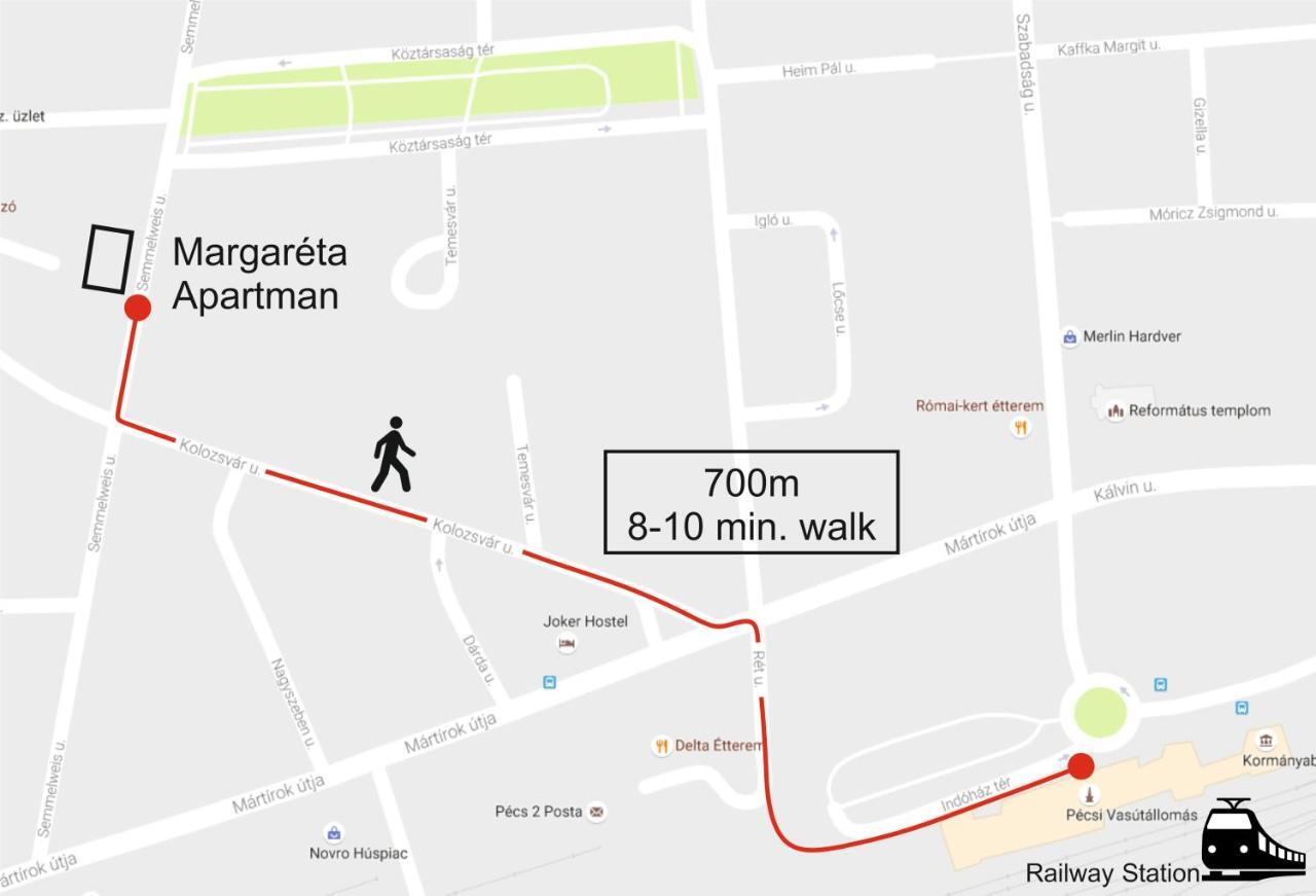 Margareta Apartman Pécs Exteriör bild